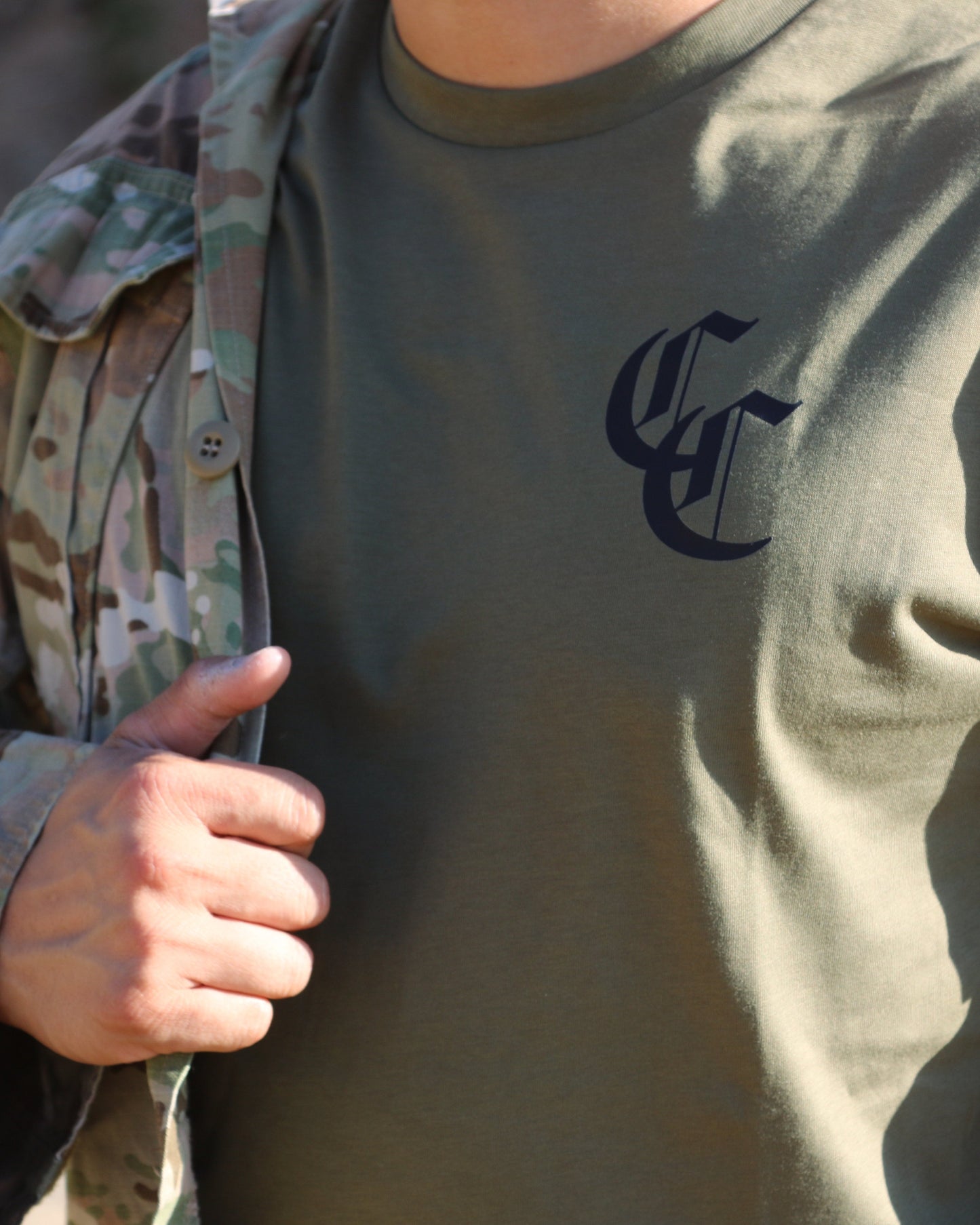 American Flag Military T-shirt