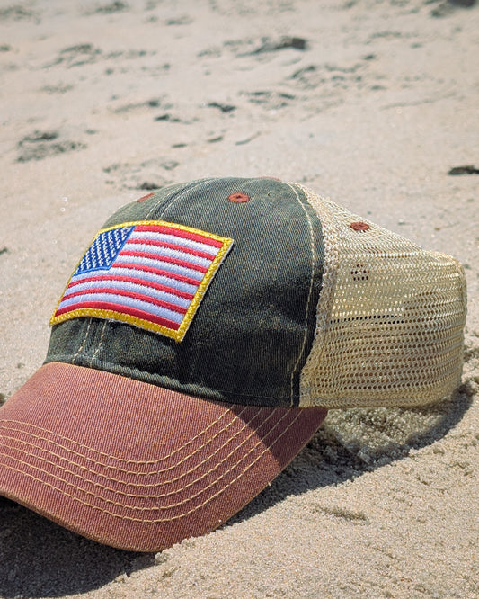 American Flag Dad Hat