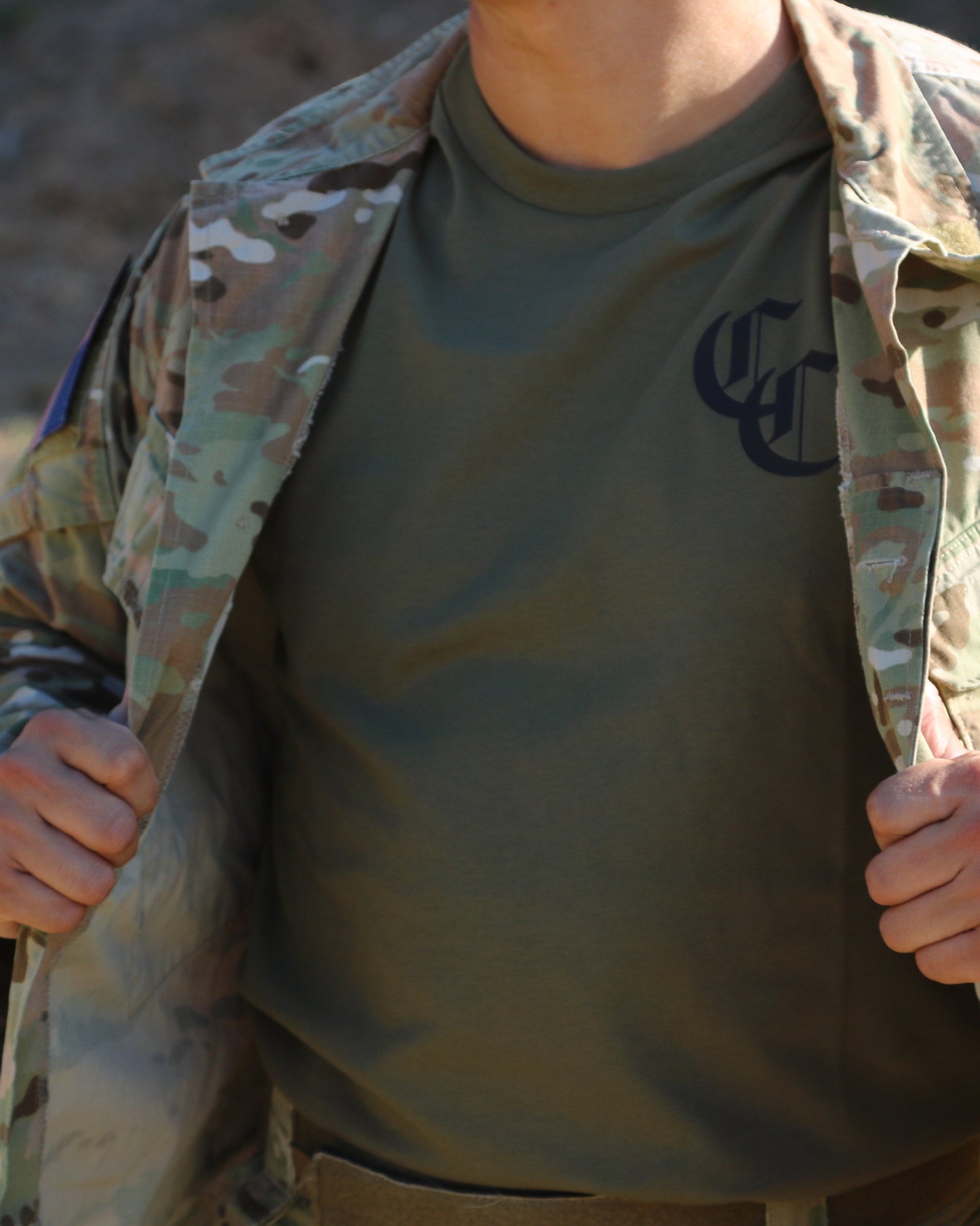 American Flag Military T-shirt